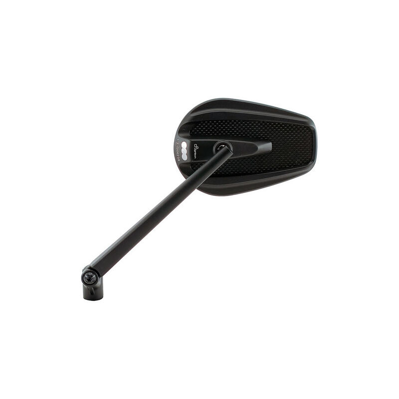 Coppia Specchi In Alluminio-Carbonio ( M10x1,25)( 2 Perni Dx + 1 Sx) per Aprilia, Ktm, Bmw, Honda Nero